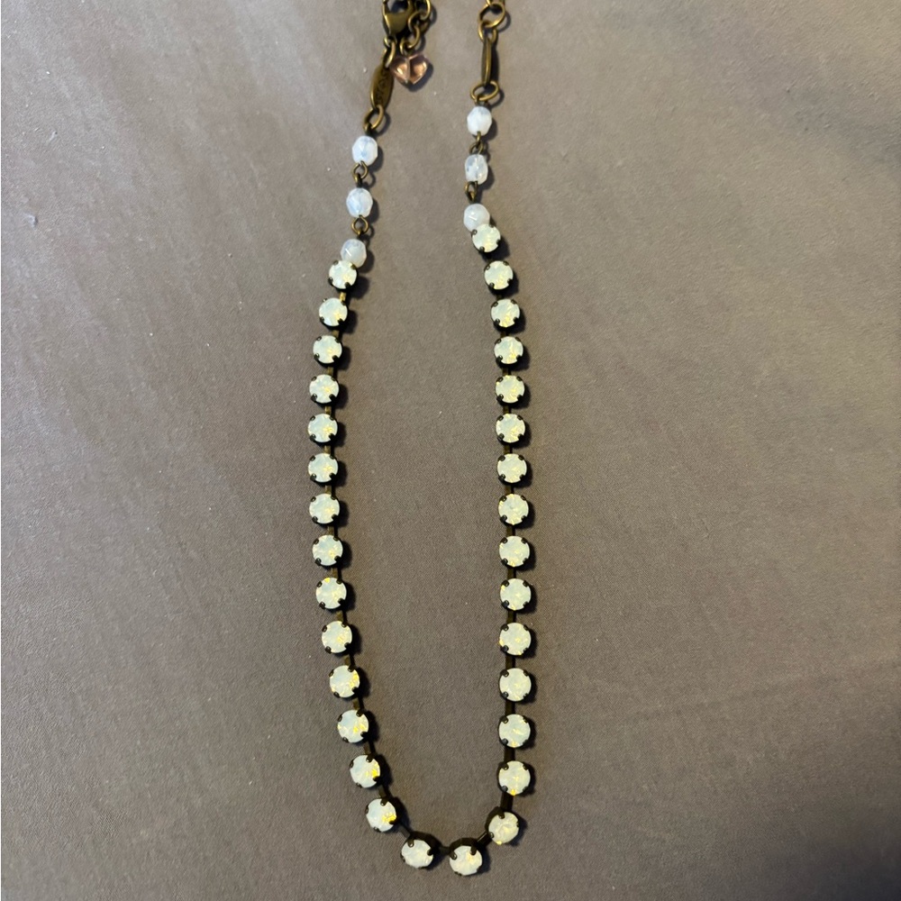 Sabika White Floral Necklace London